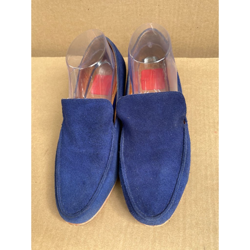 Zoe Kratzmann Womens Blue Suede Loafers Size 38 Slip On Us 7.5 Artsy Elegant — image 8 of 8